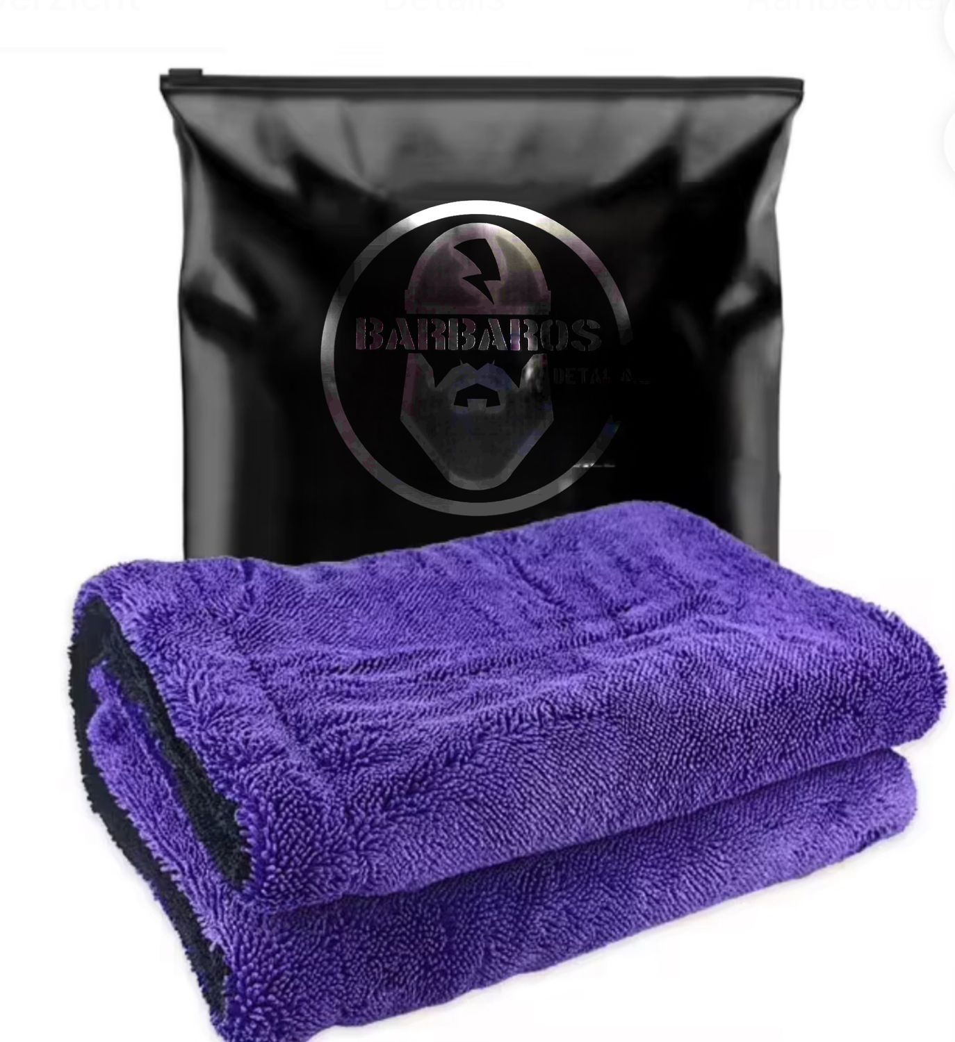 Drying Towel 1400 GSM / Black + Purple